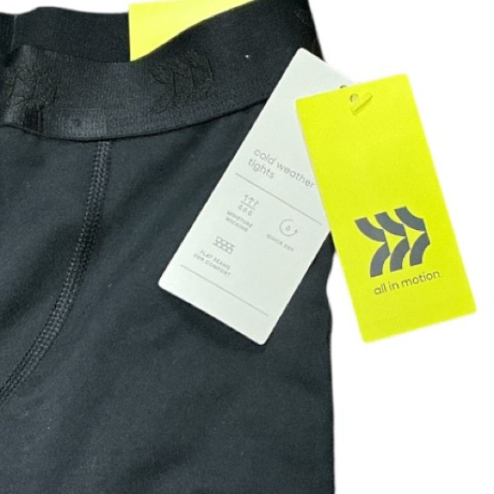 All in Motion - NWT - Black Kids Cold Weather Tights - Picture 2 of 3